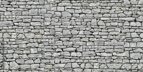 Seamless Tileable Texture of a Rustic Stone Wall