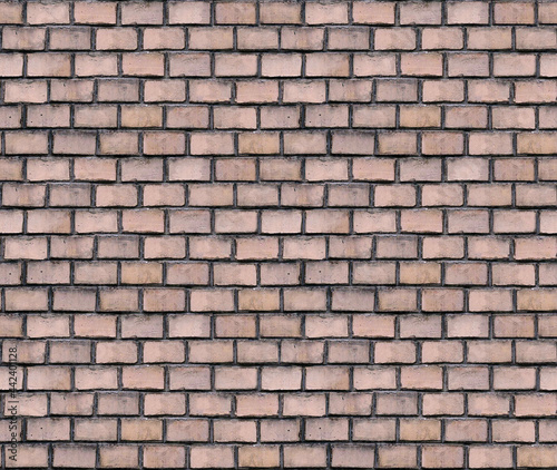 Seamless Tileable Texture of a Brick Wall