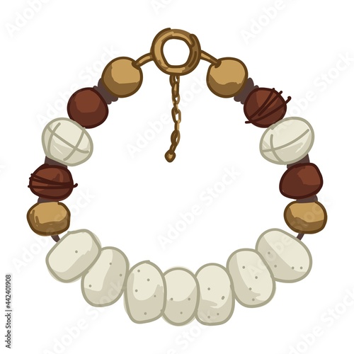 Safari style bracelet or necklace natural material