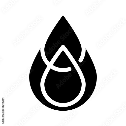 saturated fat glyph icon vector. saturated fat sign. isolated contour symbol black illustration