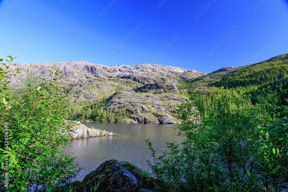 Great trip to lake Ursvatnet in Velfjord ,Helgeland,Nordland county,scandinavia,Europe