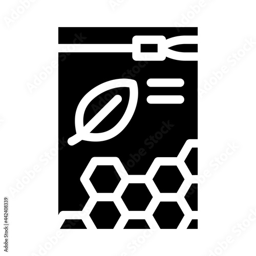 organic white beeswax pellets glyph icon vector. organic white beeswax pellets sign. isolated contour symbol black illustration