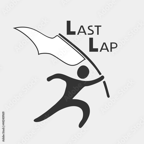 Last lap message symbol