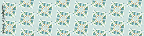 Summer tropical circle seamless border pattern. Bright retro dot spot banner edge. Fun gender neutral gift wrap masking taper decor washi ribbon trim in vector.