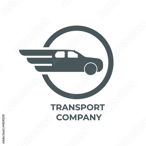 Transport Company logo on isolated on white background