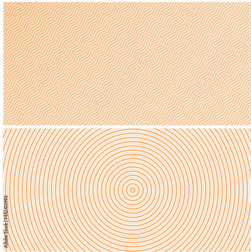 The geometric pattern by stripes . Seamless vector background. Orange texture.