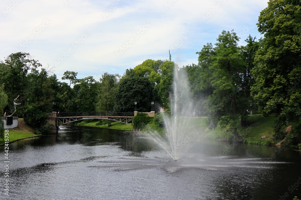 parks of the city of Riga