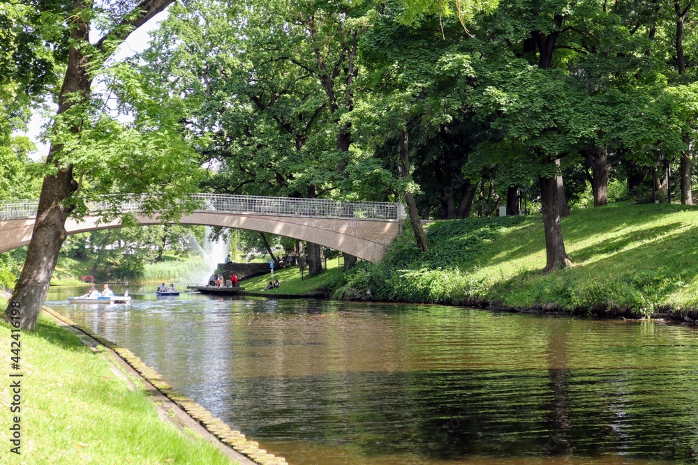 parks of the city of Riga