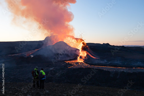 Fagradalsfjall volcano eruption in Iceland