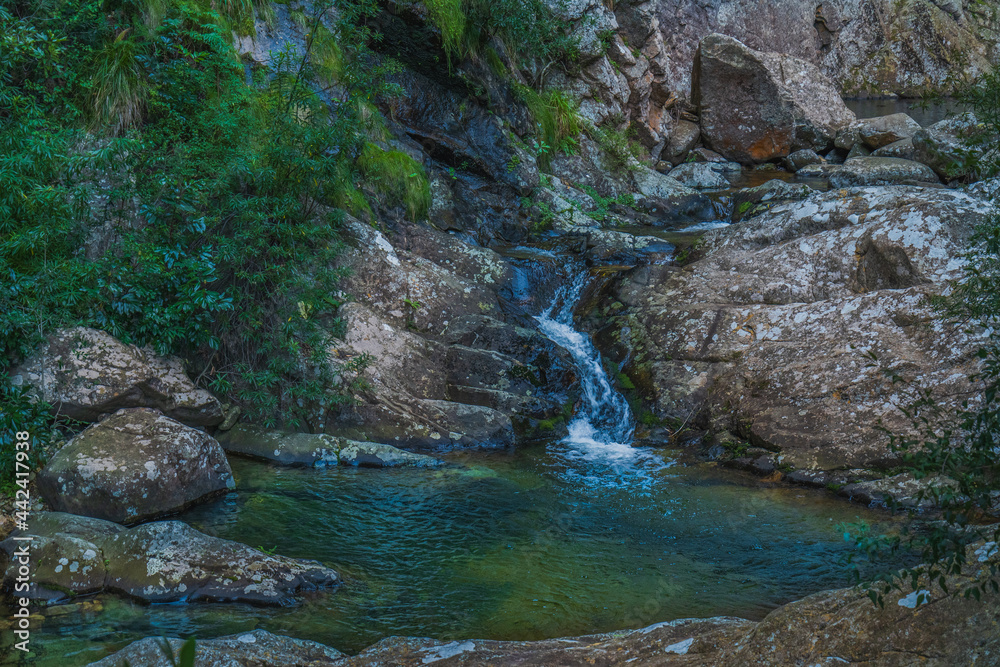 RustenVrede Waterfall stream in Oudtshoorn Western Cape South Africa