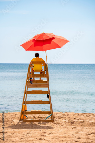lifeguard on the beach
