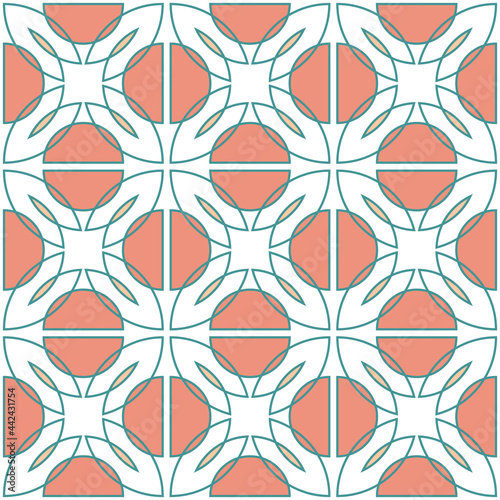 Seamless geometric pattern, vector endless ornament