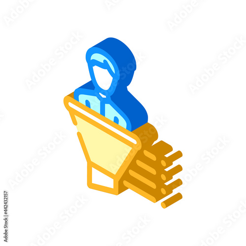 filter kyc isometric icon vector. filter kyc sign. isolated symbol illustration
