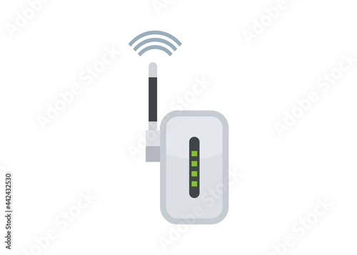 Wi-fi repeater/router simple icon photo