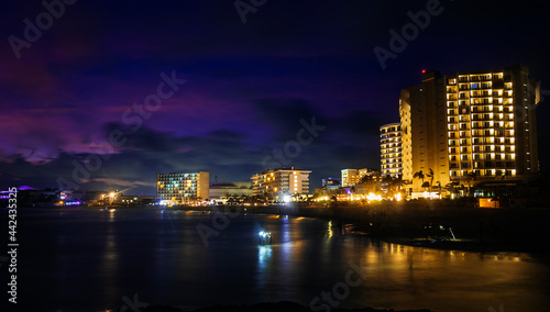 night view of the city Cancun