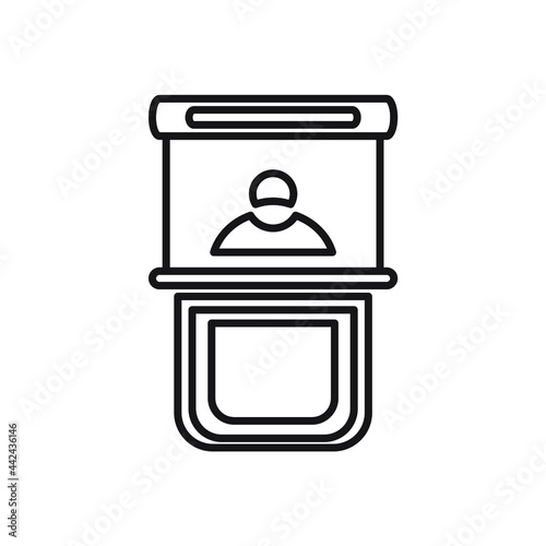 promo stand icons symbol vector elements for infographic web