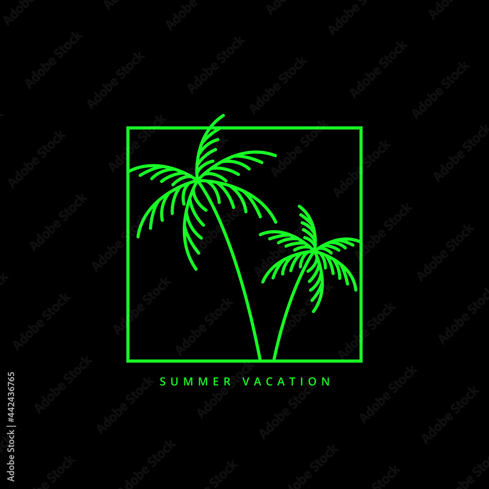 Obraz premium Palm tree graphic design image