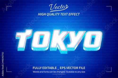 Tokyo 3d text style effect