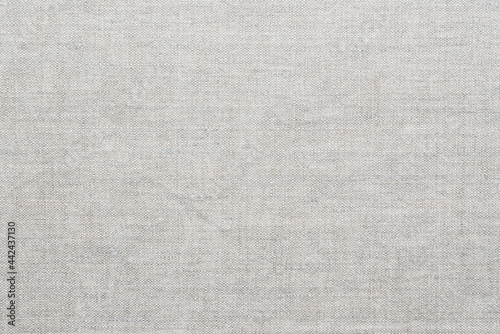 Linen fabric texture background. Natural gray cloth surface closeup