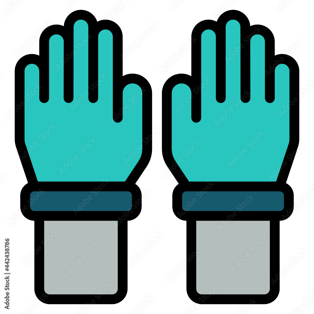 gloves line icon gloves line icon