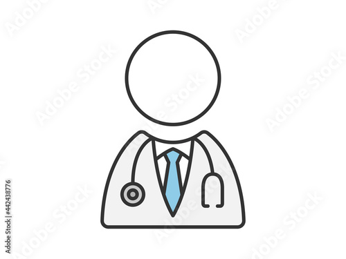 医者のアイコンのイラスト