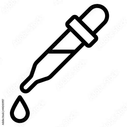 pipette line icon