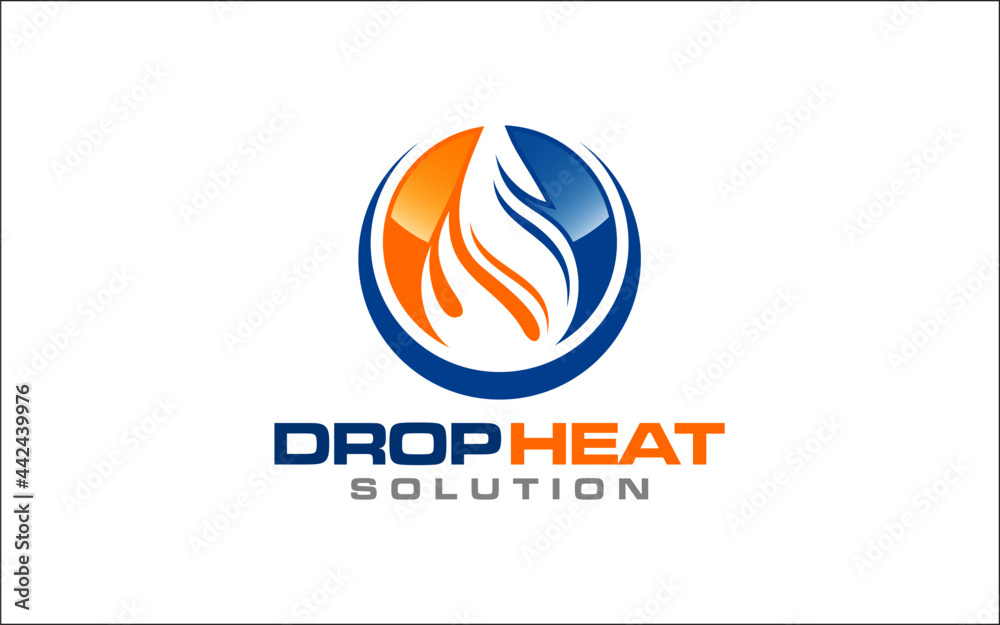 Illustration graphic vector of plumbing and heating service Logo Design template