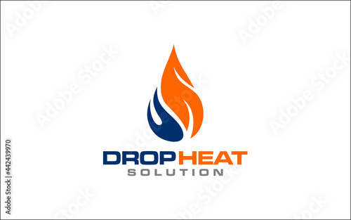 Illustration graphic vector of plumbing and heating service Logo Design template