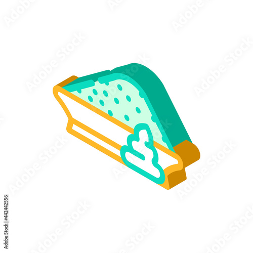 powder wasabi isometric icon vector. powder wasabi sign. isolated symbol illustration