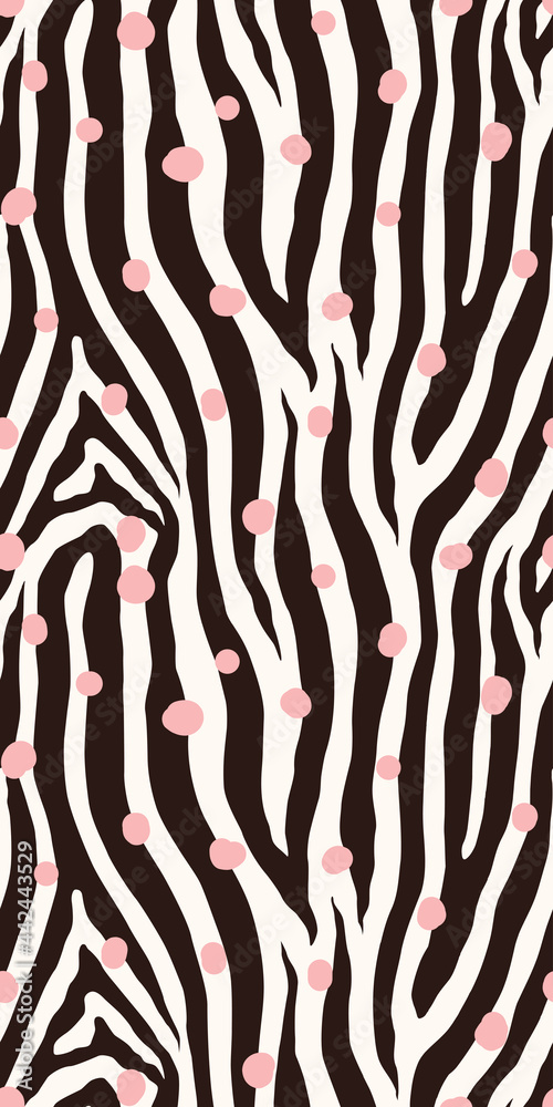 Zebra monochrome seamless pattern. Vector animal skin print. Fashion stylish organic texture. Zebra monochrome seamless pattern. Vector animal skin print. Fashion stylish organic texture.