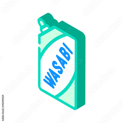 package wasabi isometric icon vector. package wasabi sign. isolated symbol illustration