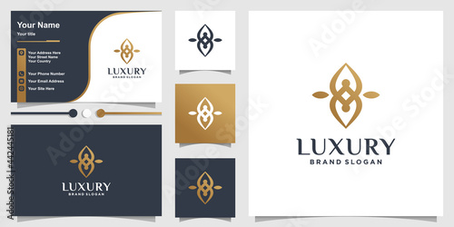 Luxury abstract logo template Premium Vector