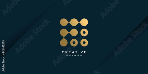 Letter F logo template with unique style Premium Vector part 2