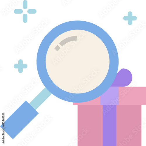 search item flat icon