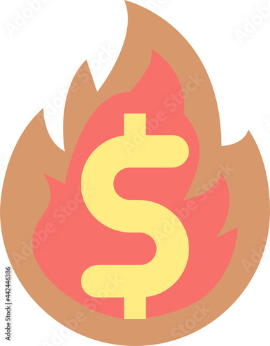 hot deal flat icon