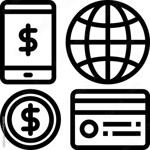 payment method outline icon