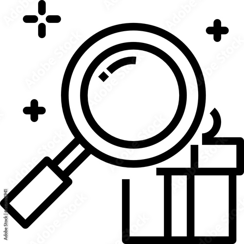search item outline icon