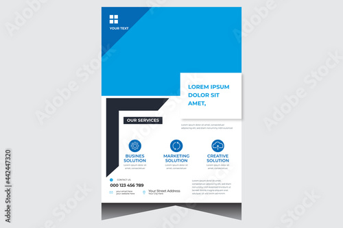 Creative business promotion flyer design template