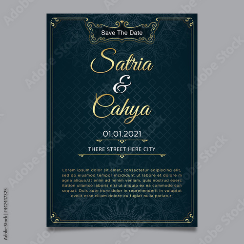 Wedding invitation Ornament Theme