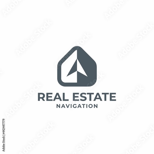 Free Download real estate logo,home navigation,home with compass,home with arrow - GFXLoad