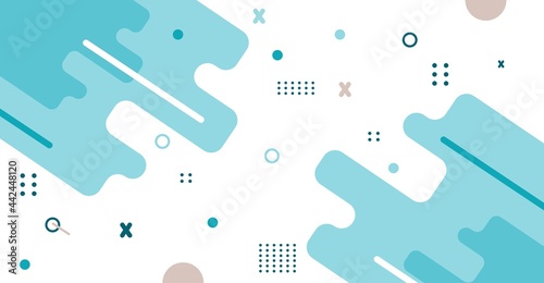 Flat color geometic background asbstract