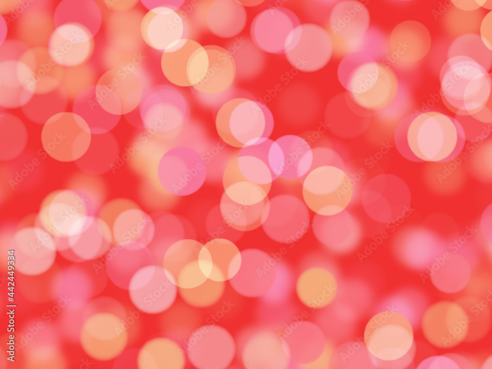 Red festive bokeh background.