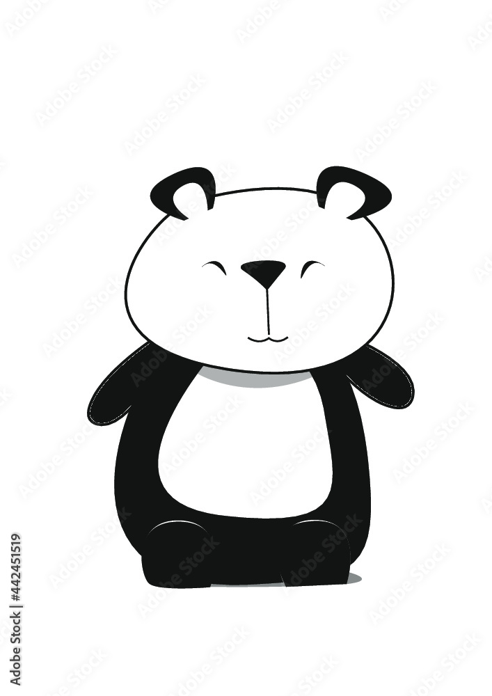 Naklejka premium Panda