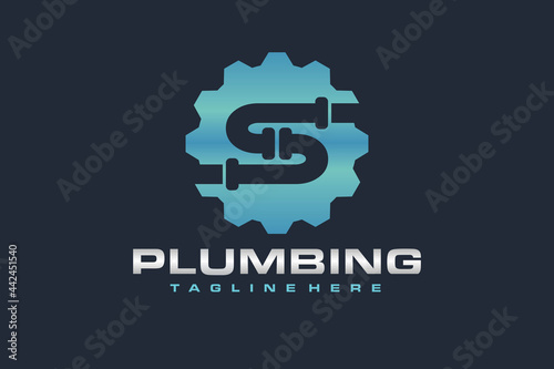 letter S pipe setting logo