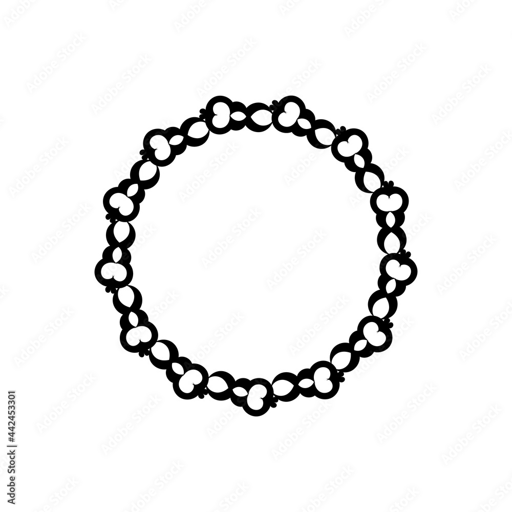 Mandala black and white logo. Isolated element for design and coloring on a white background. Mandala black and white logo. Isolated element for design and coloring on a white background.