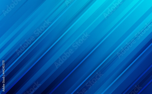 Oblique line striped blue gradient abstract background. Vector illustration