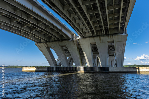 Under Woodrow Wilson Memorial Bridge Over Potomac River - Jones Point Park, Alexandria, VA photo