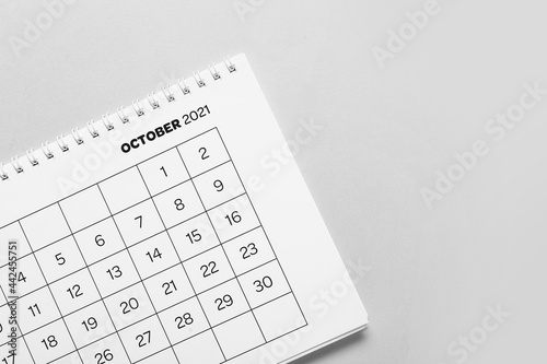 Flip paper calendar on ligh...