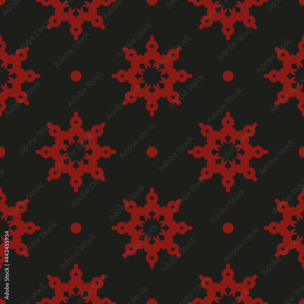 Chinese black and red abstract seamless vector background. Wallpaper in a vintage style template. Indian floral element. Ornament for wallpaper, fabric, packaging, packaging. Chinese black and red abstract seamless vector background. Wallpaper in a vintage style template. Indian floral element. Ornament for wallpaper, fabric, packaging, packaging.