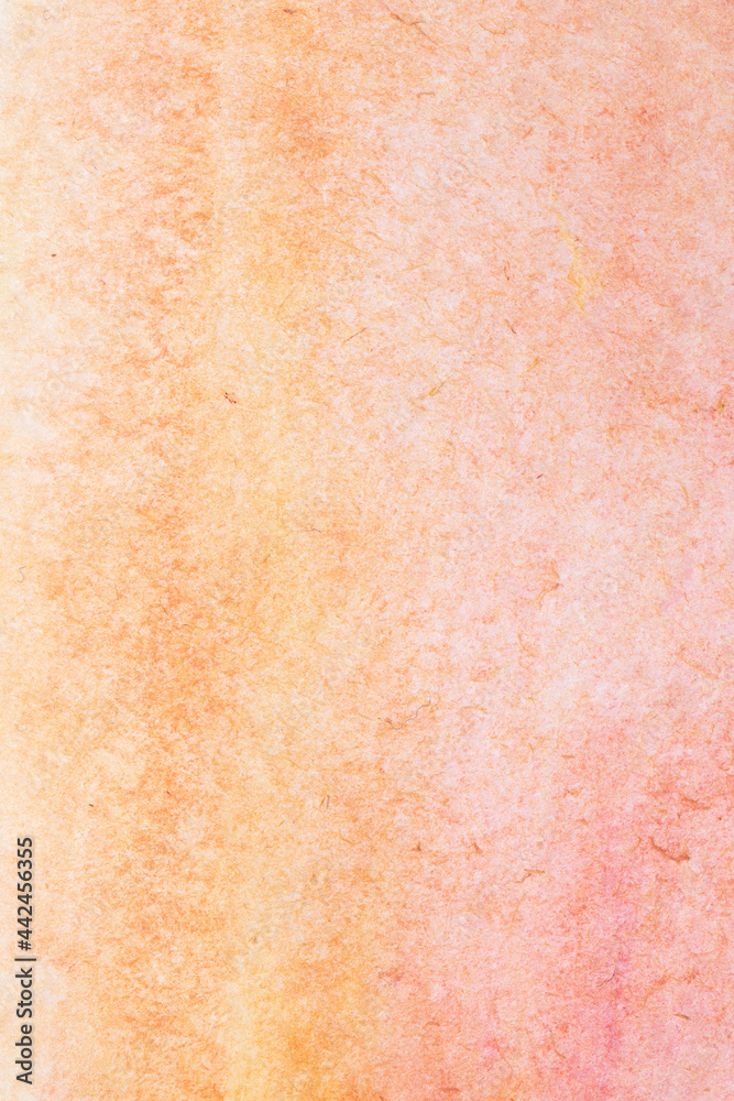 Hand painted pink yellow watercolor background. abstract multicolor texture.